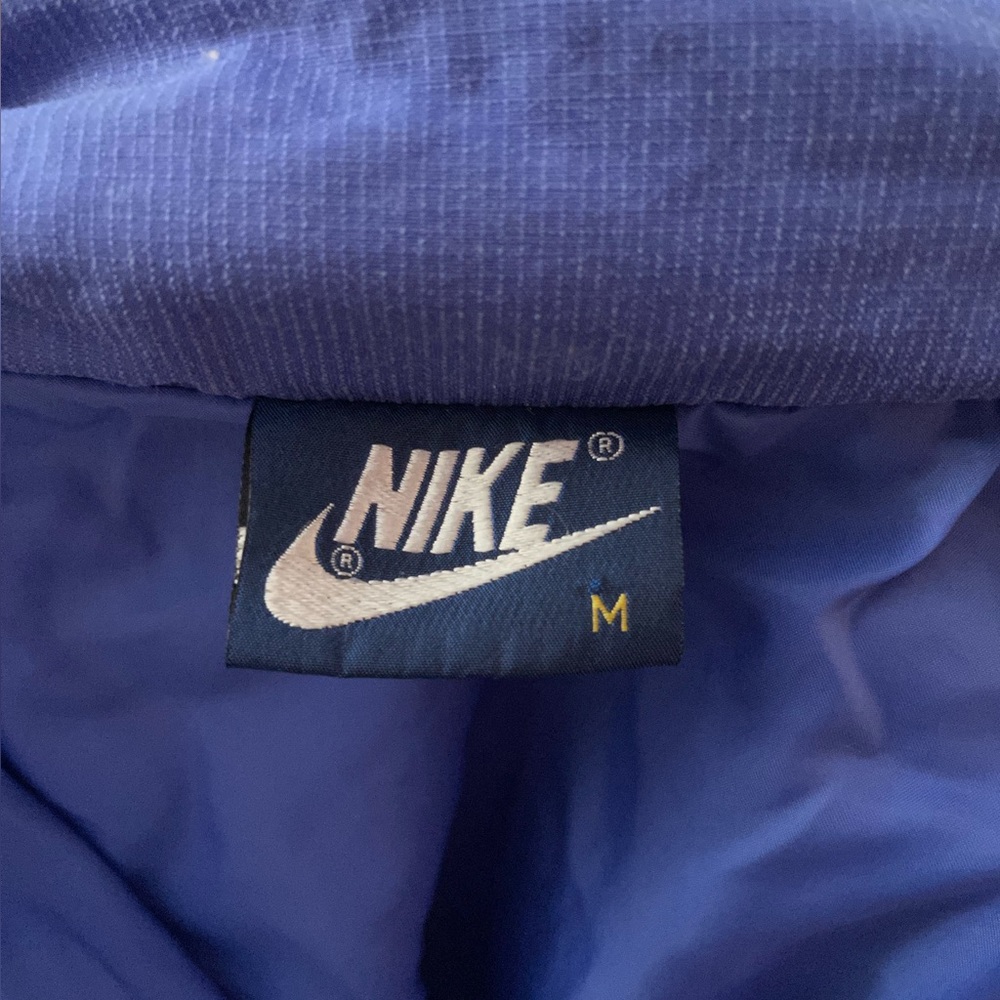 Vintage Nike Track Suit / Windbreaker Light Royal Blue Top & Bottom Medium - Picture 3 of 10